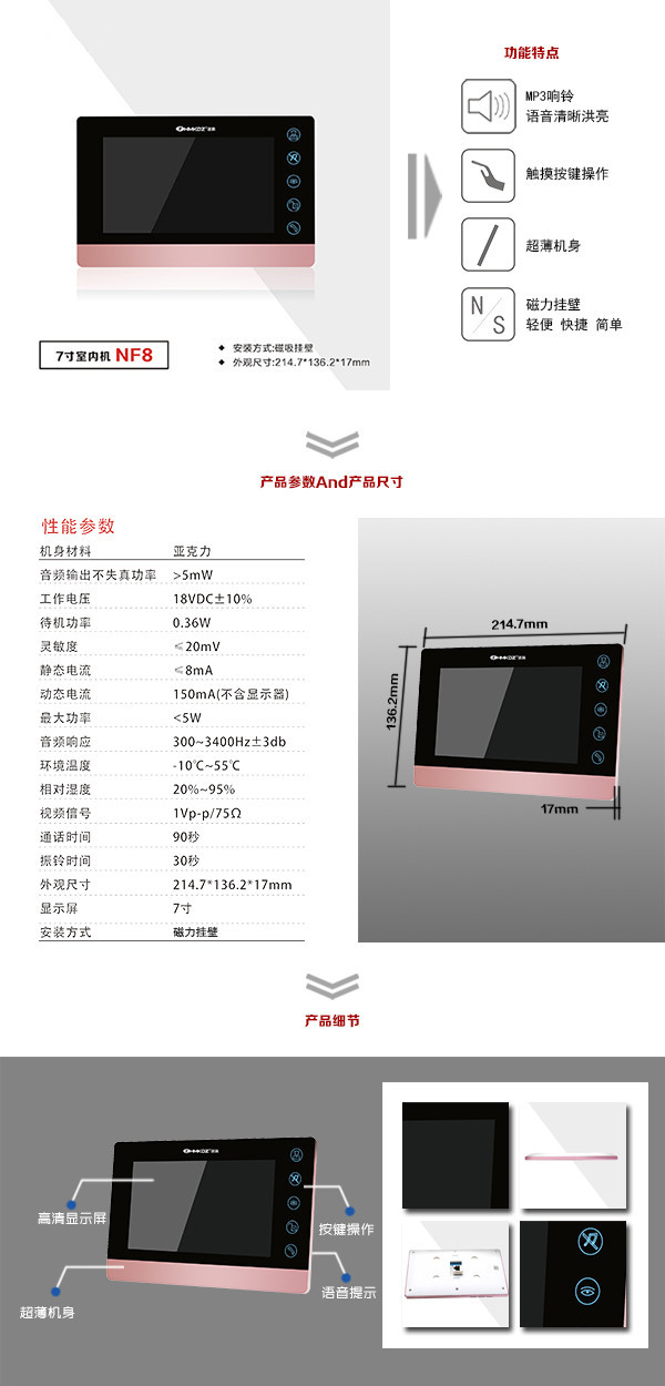 北票市楼宇可视室内主机二号